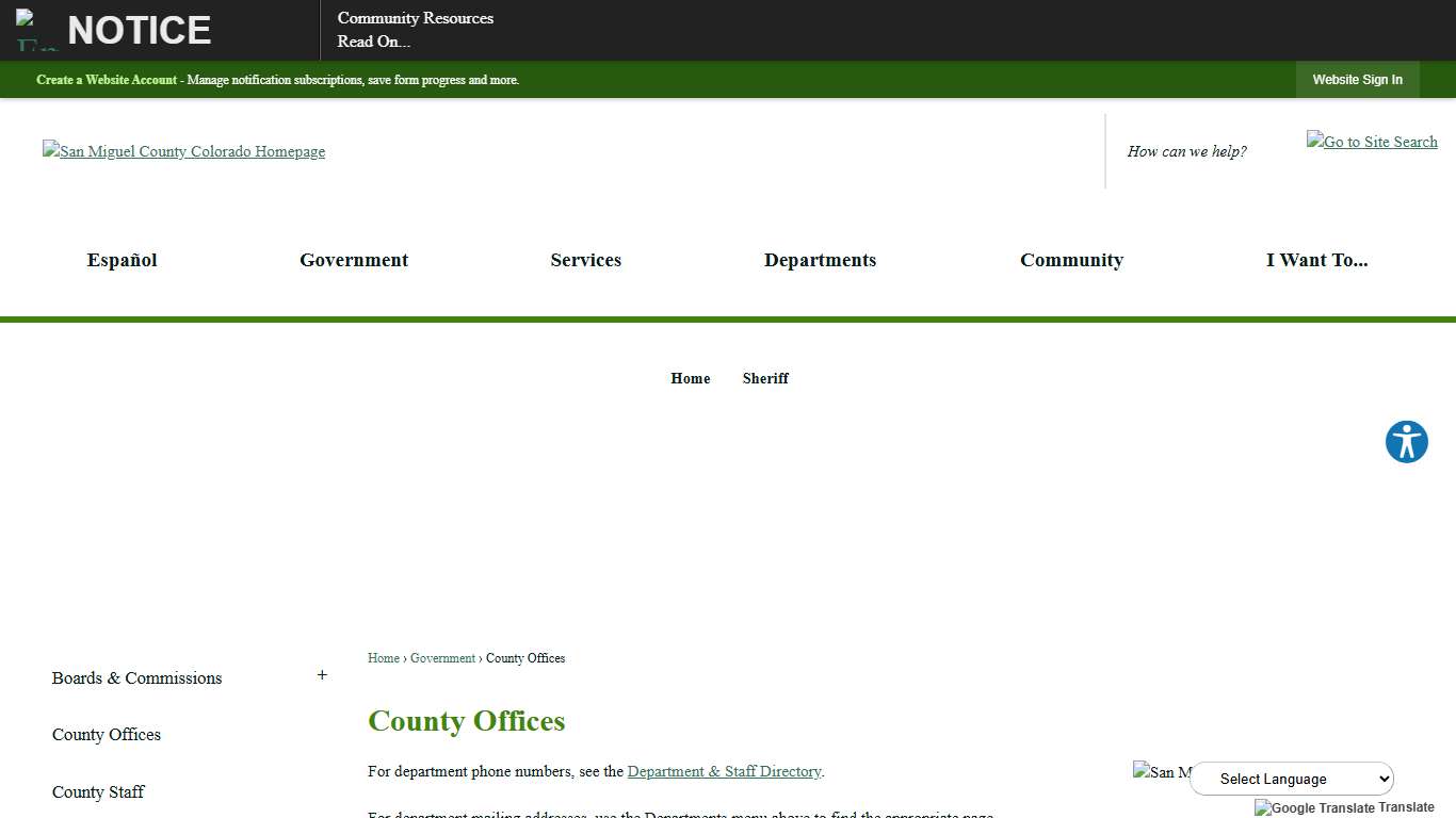 County Offices San Miguel County, CO - Official Website